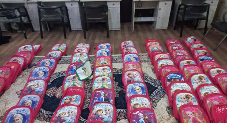 شهریور و مهرماه ماه سال1404، رزمایش اهداء و توزیع بسته‌های لوازم التحریر بین دانش آموزان مهرجو تحت حمایت شعب سراسر کشور، بنیاد بین المللی خیریه آبشار عاطفه‌ها