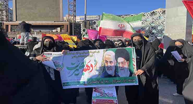 راهپیمایی حماسه 9 دی، حضر خادمین شعب بنیاد بین‌المللی خیریه آبشار عاطفه‌ها، دی ماه سال1403