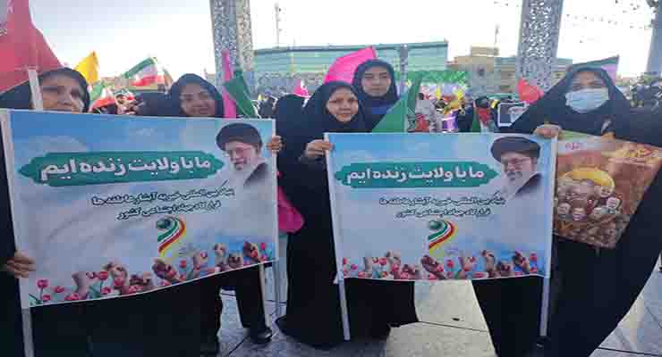 راهپیمایی حماسه 9 دی، حضر خادمین شعب بنیاد بین‌المللی خیریه آبشار عاطفه‌ها، دی ماه سال1403