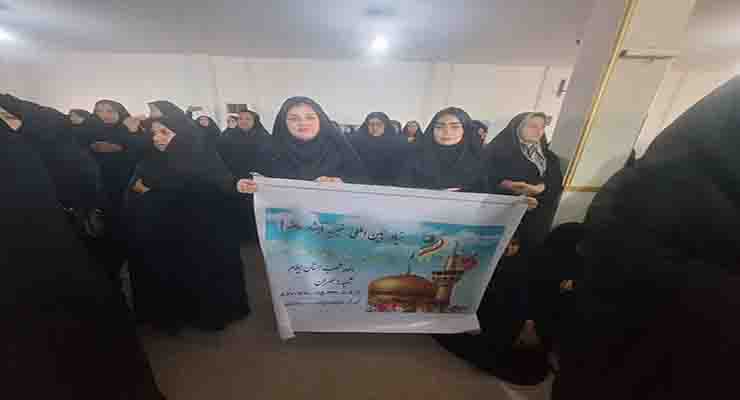 راهپیمایی حماسه 9 دی، حضر خادمین شعب بنیاد بین‌المللی خیریه آبشار عاطفه‌ها، دی ماه سال1403