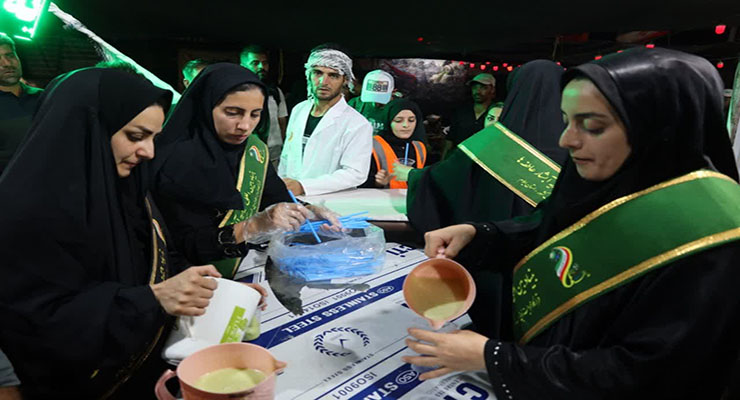 خدمات شعب بنیاد بین‌المللی خیریه آبشار عاطفه‌ها، مرزهای ایران، اربعین ماه سال1404، مراسم اربعین امام حسین (ع)